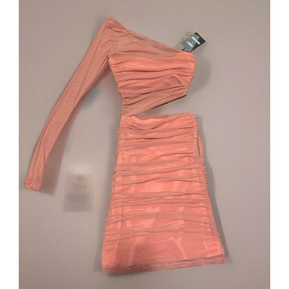 Naven Misty Dress in Pink Mauve NBD X Revolve Xs Nwt 150$ spring formal mesh - Picture 2 of 5
